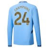 Maillot à Manches Longues Manchester City Champions 24 Domicile 2024-25 Pour Homme